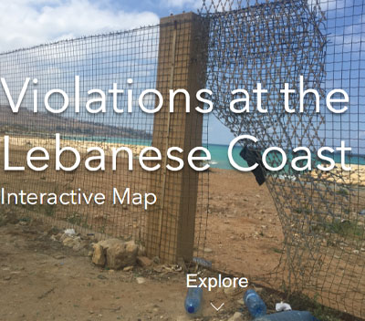 Violations at the Lebanese Coast from North to South – interactive map